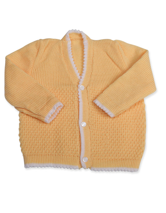 CUBS & HUGS Baby Sweater Front Open Coat- Mango Yellow