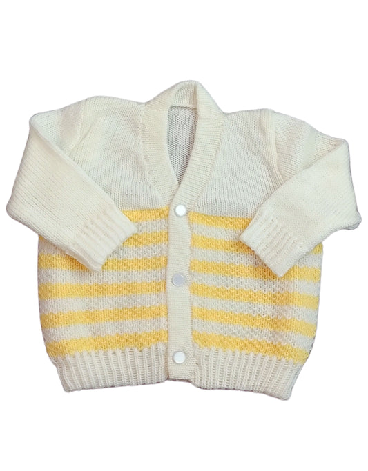 New Born Baby Woolen Knitted Sweater V-Neck-Mango