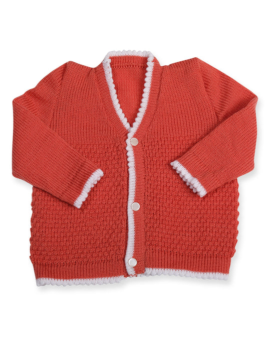 CUBS & HUGS Baby Sweater Front Open Coat- Brown