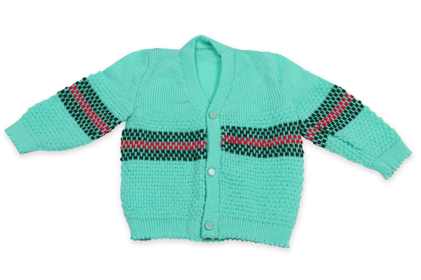 Baby Knitted Sweater, Leggings, Cap & Booties Full Suit (4 Pcs) Green