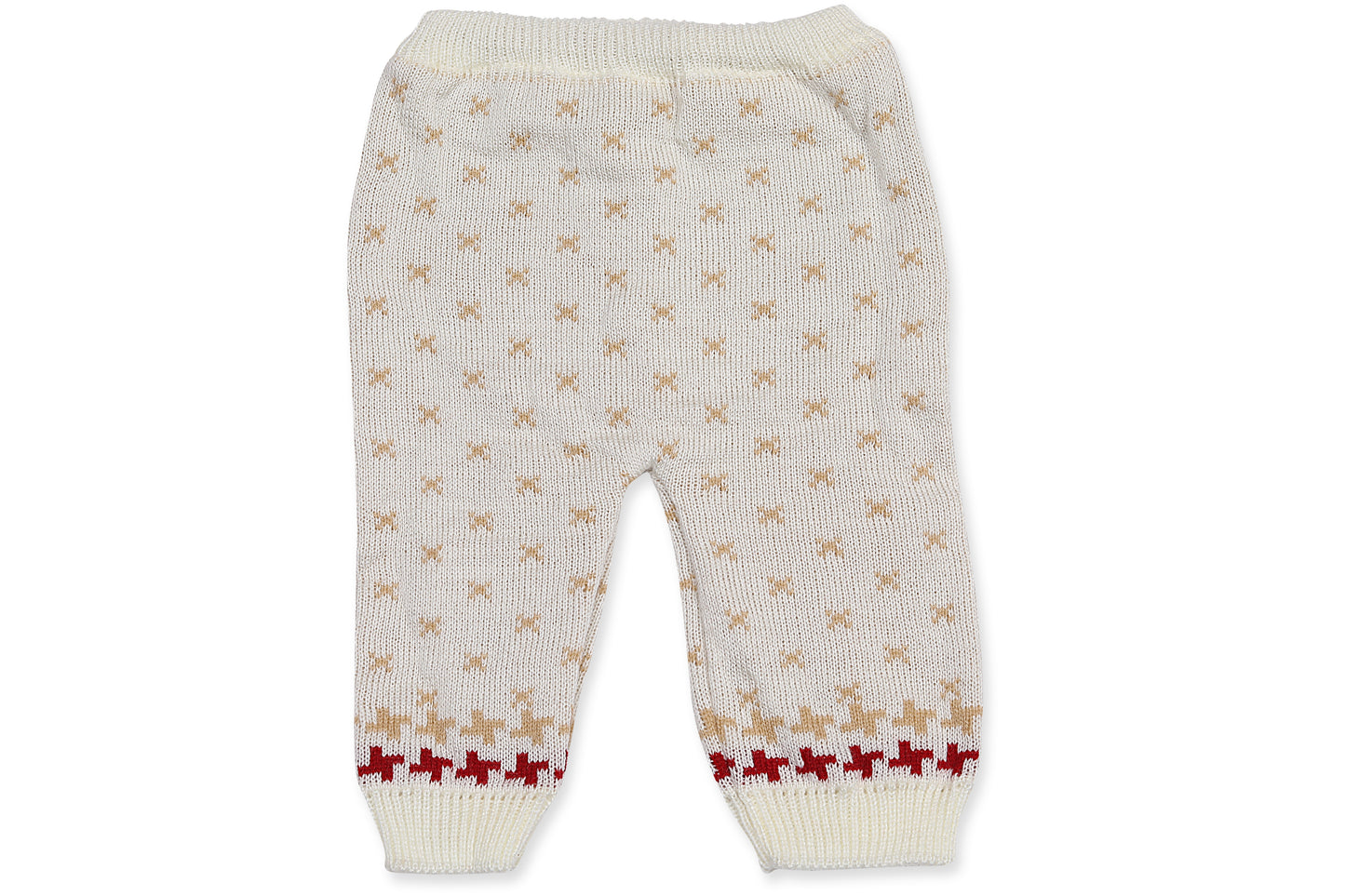 Baby Knitted Sweater, Leggings, Cap & Booties Full Suit- ABC 123 (4 Pcs) White