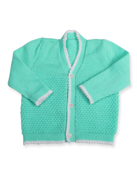 CUBS & HUGS Baby Sweater Front Open Coat- Green