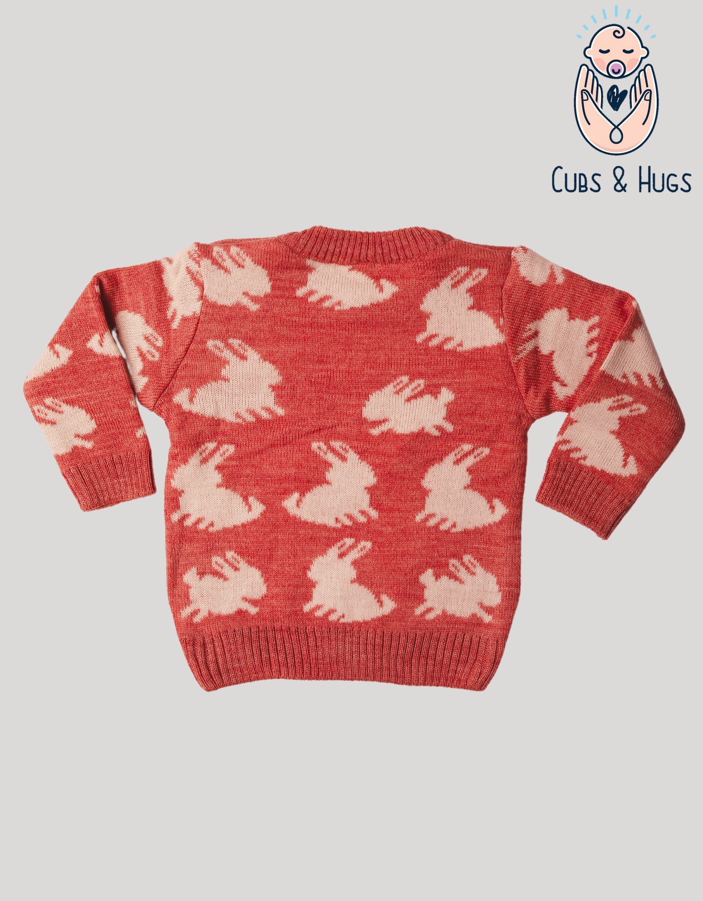 Full Sleeves Baby Woolen Sweater Pullover Cardigan-Rabbit