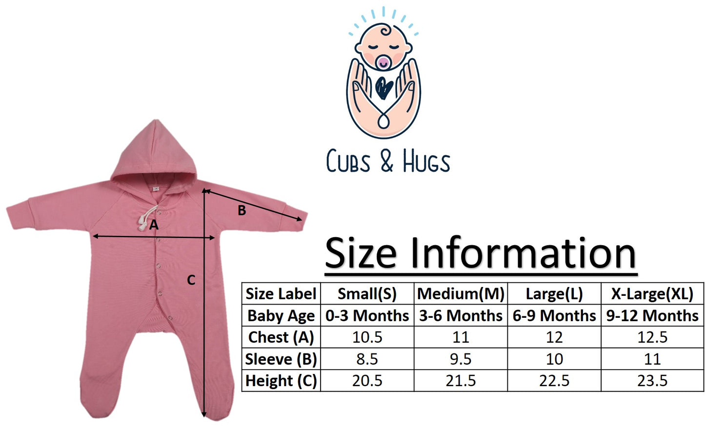 CUBS & HUGS New Born Baby Clothes Set Romper & Sleepsuit (Pack of 3)