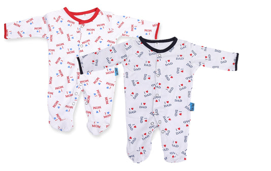 CUBS & HUGS New Born Baby Clothes Romper BodySuit (Pack of 2)