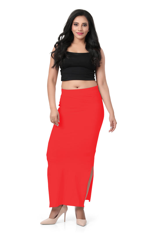 Womens Cotton Saree Shaper - Red